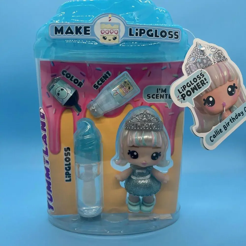 Yummiland Lipgloss Doll- Callie Birthday Cake,‎ Ages 4+